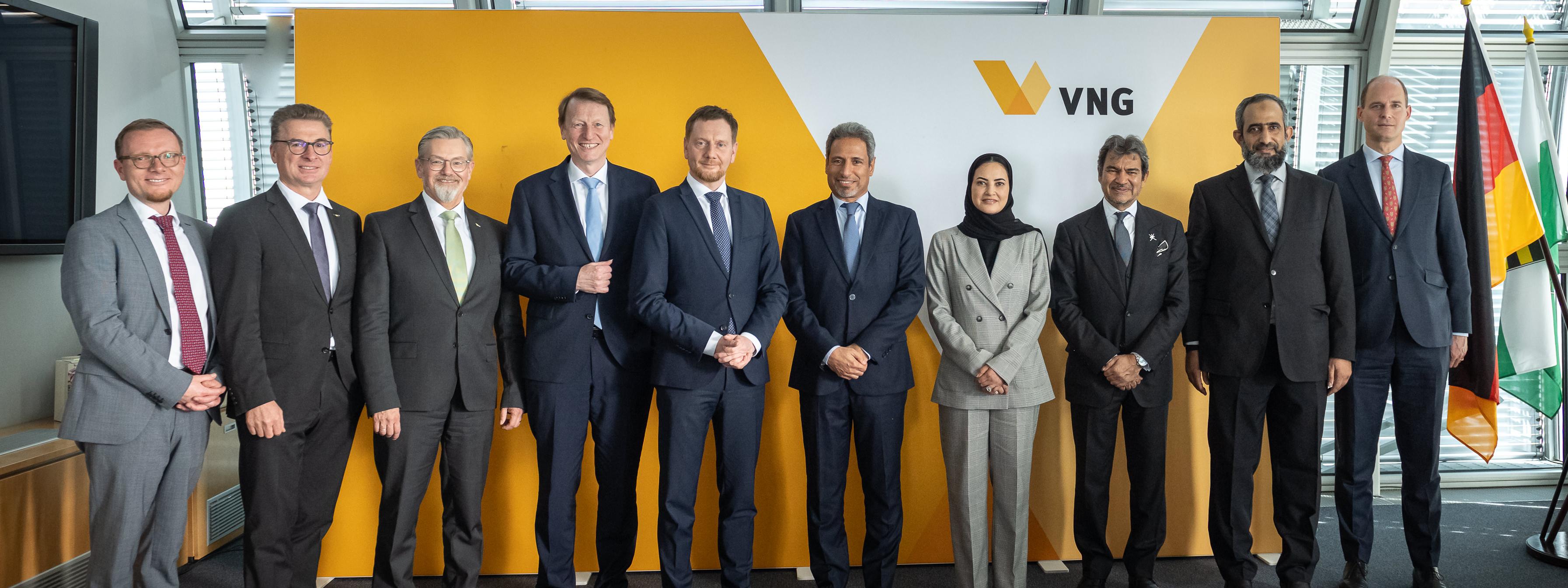 Die VNG AG begrüßt eine omanische und deutsche Handelsdelegation zur Erkundung der Wasserstoffkooperation in Leipzig