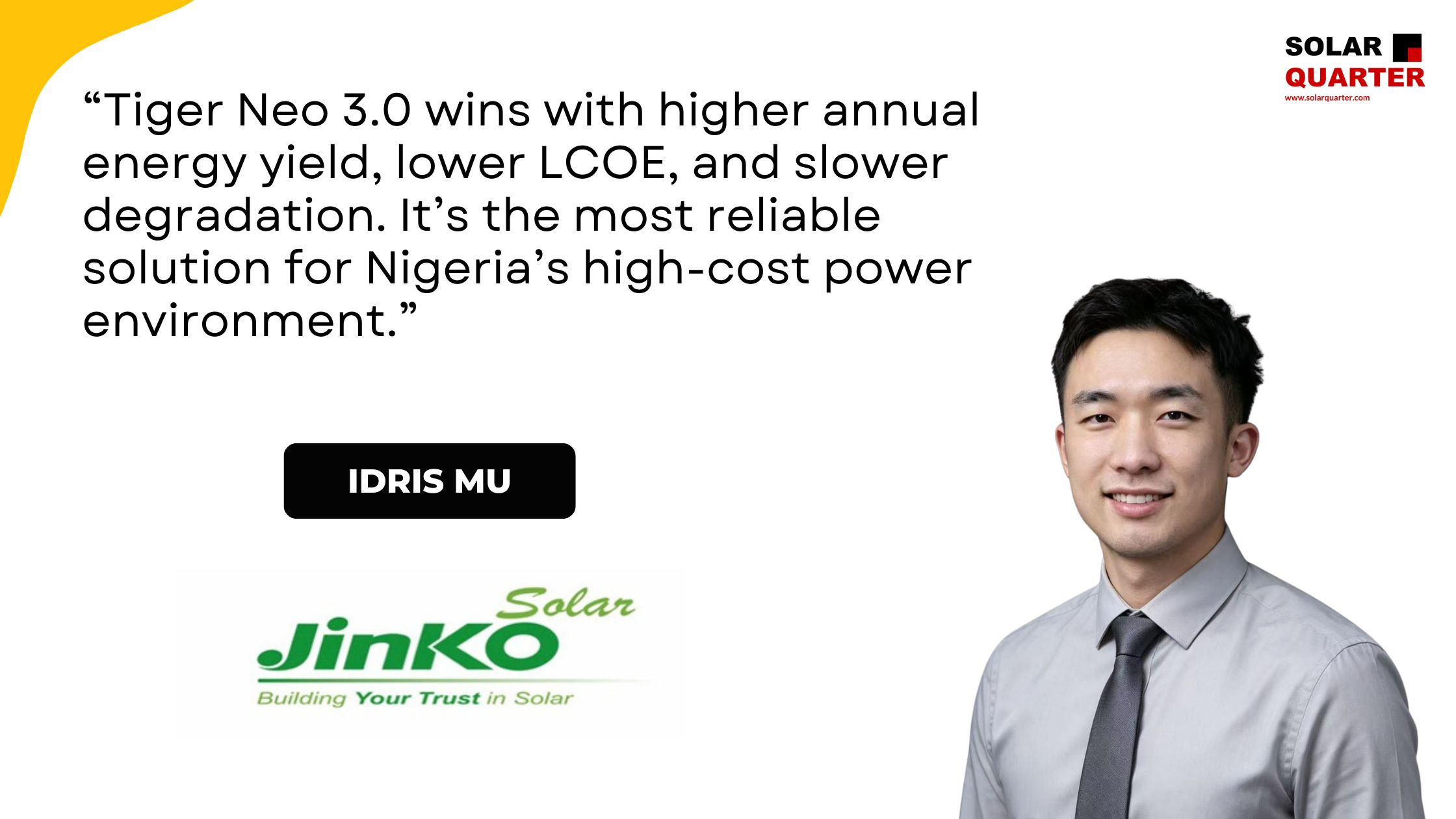 Strong Performance, Faster Payback: Tiger Neo 3.0 Powers Central Asia's Solar Mainstream Ambition – Idris Mu, Sales Manager, Central Asia