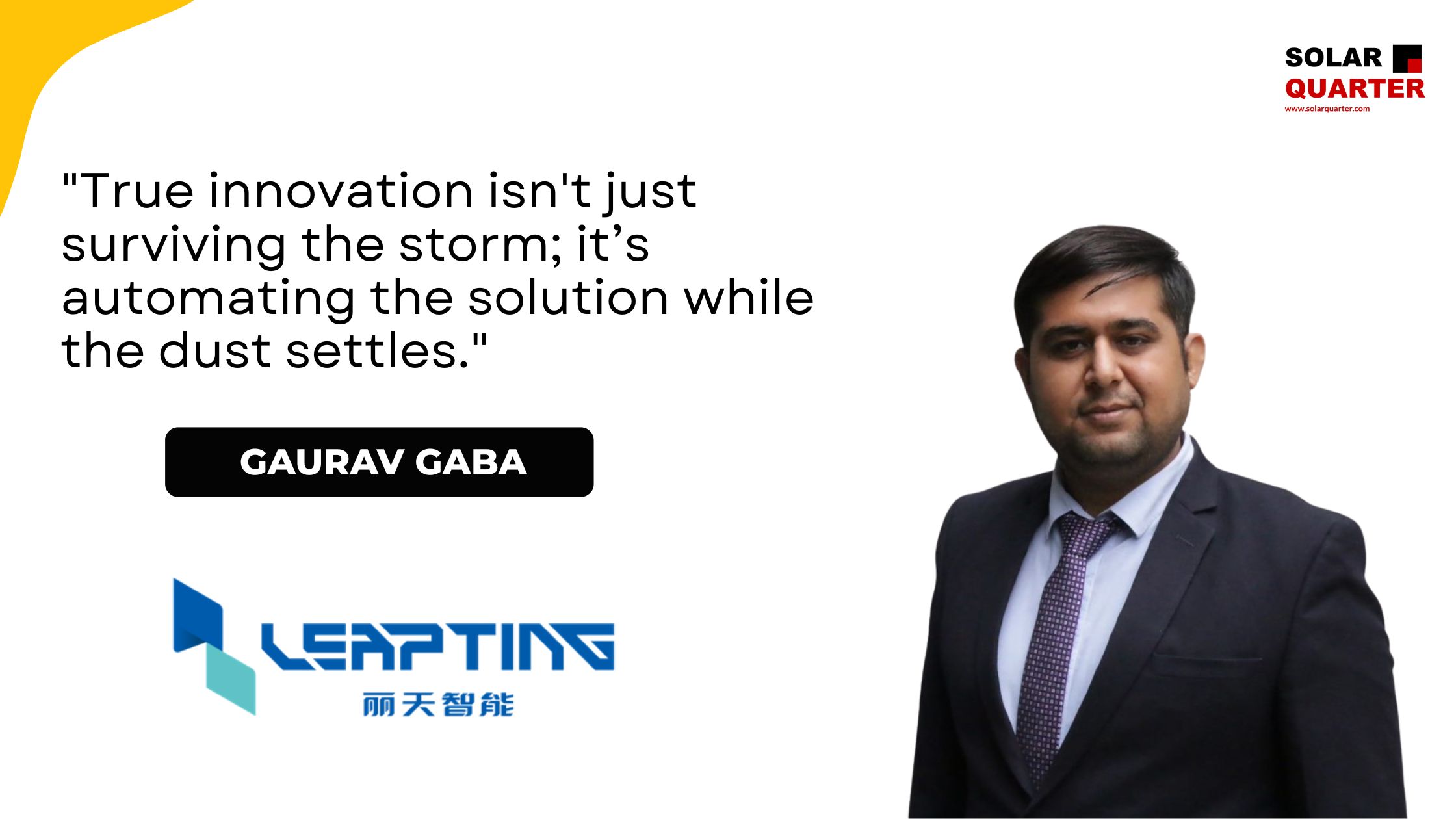 From 9 States to 12 GW: Inside LEAPTING Robotics' Massive Indian Expansion – Gaurav Gaba, Sales Director – India