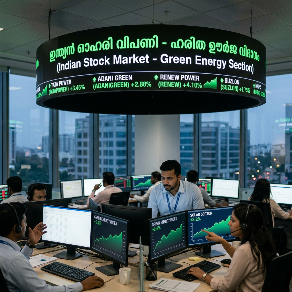 Indian Green Energy Stocks Trade Mixed As Renewable Sector Sees Strong Market Activity - SolarQuarter