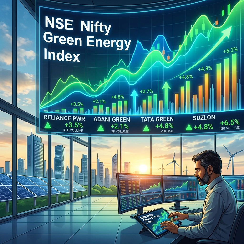 Green Energy Stocks Lead Indian Market Rally As Sensex And Nifty Surge On May 25, 2026 - SolarQuarter