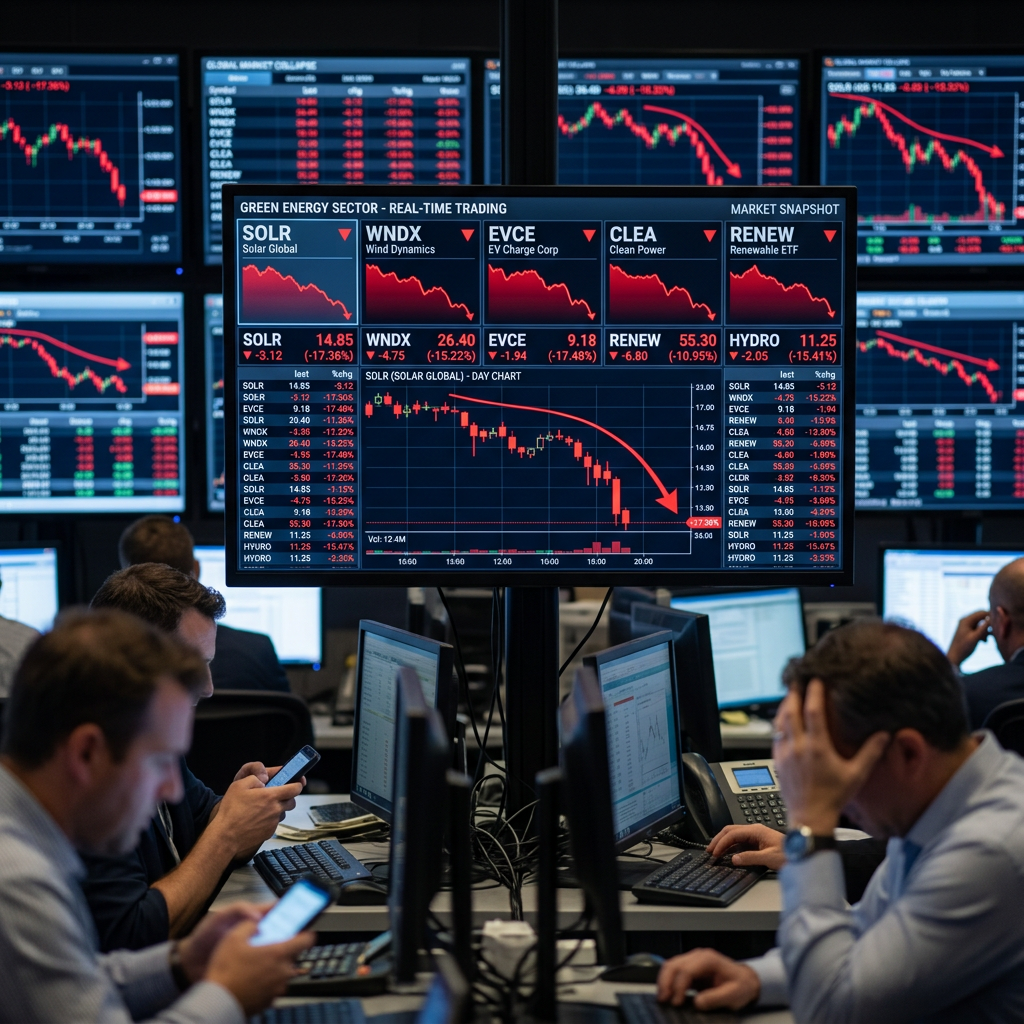 Green Energy Stocks Slide As Indian Market Sees Sharp Sell-Off On May 29 - SolarQuarter